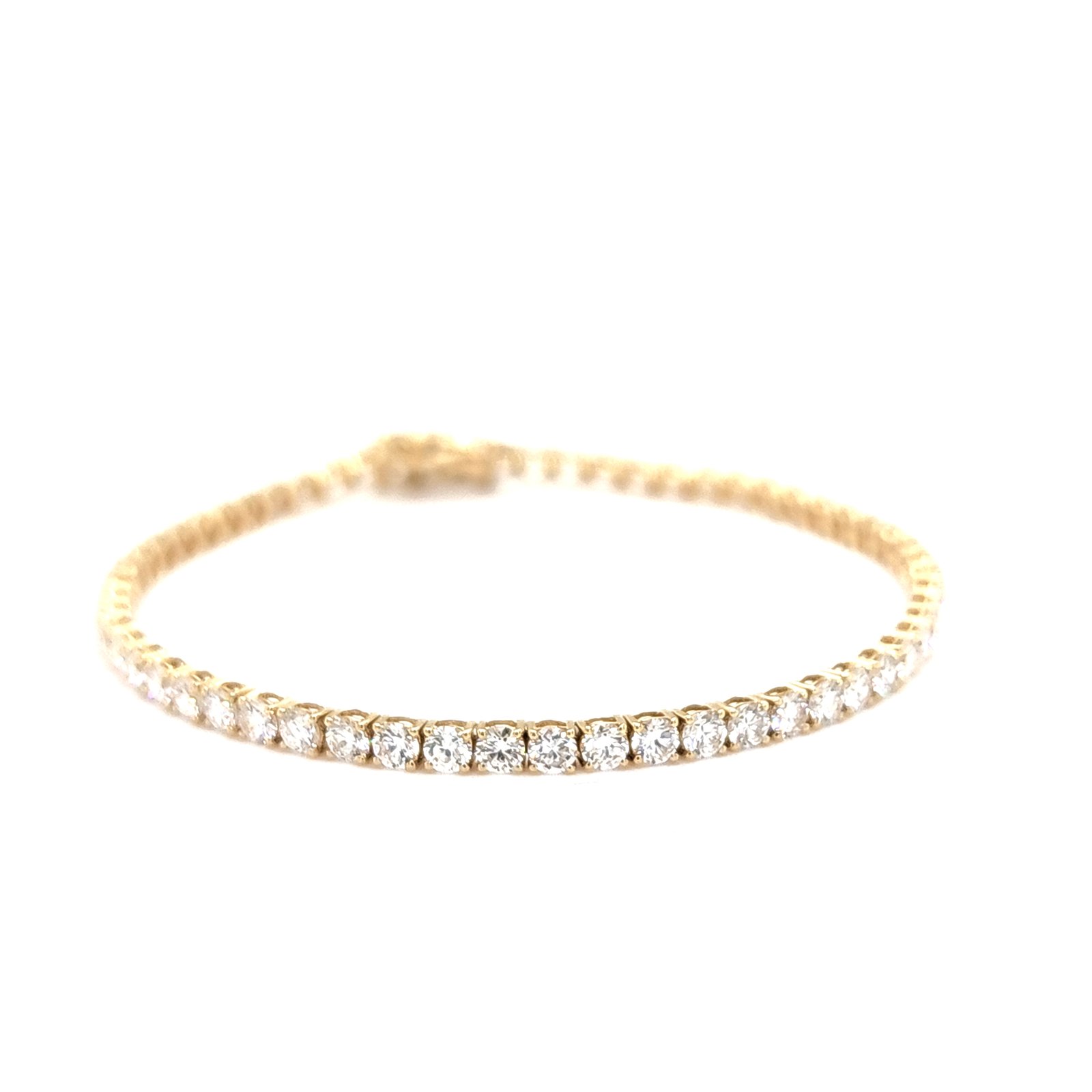 LG - 14K 5.00CT D-BRACELET LDS RDS NON-CERTIFIED SIZE 7 INCHES